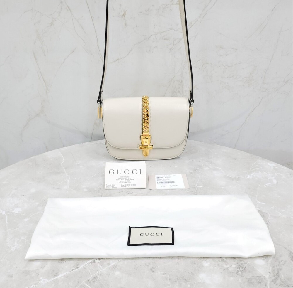 [럭스유] 구찌 실비 1969 레더 미니 숄더백 615965