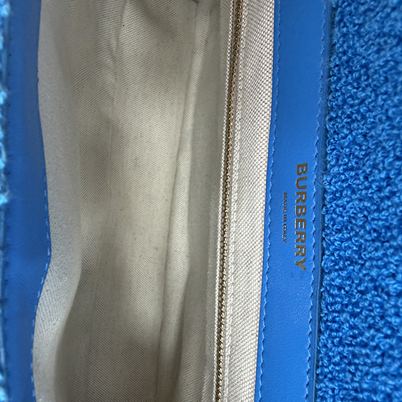 버버리 롤라백 체인 라지 숄더백 블루 80330491