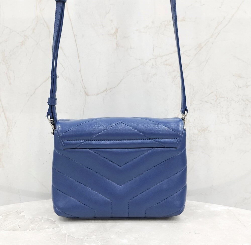 [럭스유] 생로랑 네이비 루루 토이 레더 숄더백 467072