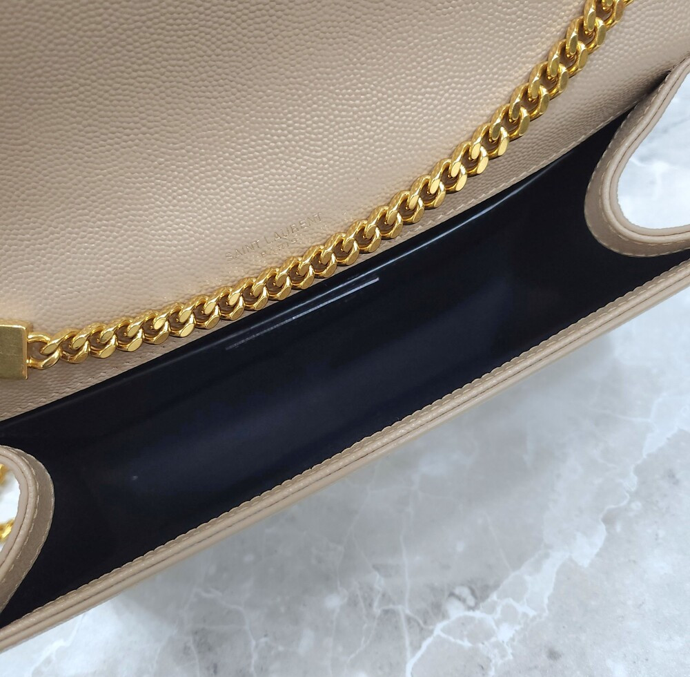 [럭스유] 생로랑 그랑 드 뿌드르 레더 케이트 미디엄 체인백 364022