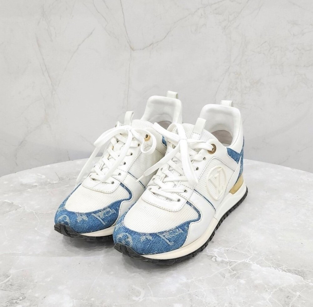 [럭스유] 36 / 루이비통 LV 데님 런어웨이 스니커즈