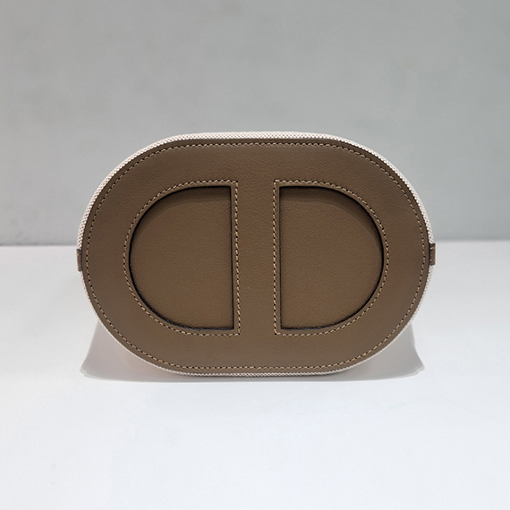 에르메스 인더루프 18 캔버스 스위프트 은장 토트백 25년 미사용제품 