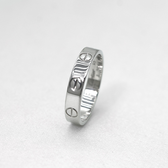 Cartier(까르띠에) B4085147 18K 750 화이트 골드 3MM 미니 러브링 반지 49호