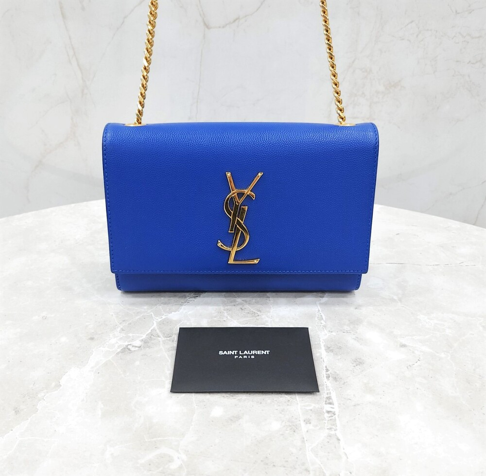 [럭스유] 생로랑 그랑 드 뿌드르 가죽 케이스 스몰 체인백 469390