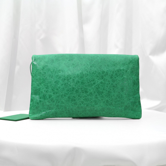 Balenciaga(발렌시아가) 224915 그린 램스킨 클래식 엔벨로프 클러치