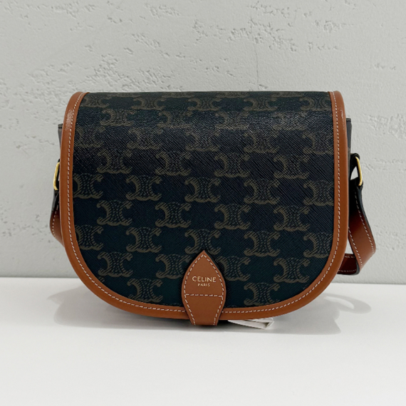 셀린느 트리옹프 폴코백 탄 미디움 숄더백 191502