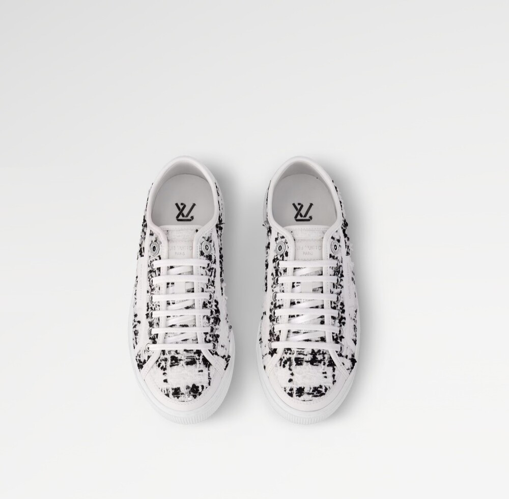 [럭스유] (새상품) 36 / 루이비통 LV 트위드 라군 스니커즈 1AHOSL