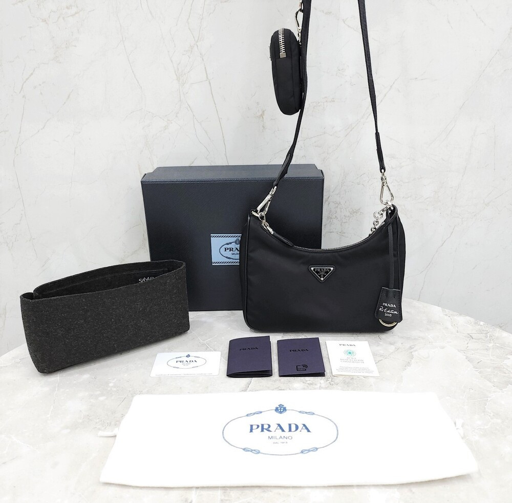 [럭스유] 프라다 리에디션 2005 리나일론 숄더 크로스백 1BH204