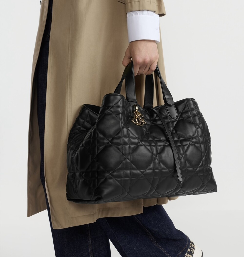 [럭스유] 디올 뚜주흐 라지 블랙 매크로 까나쥬 M2820OSOHJ