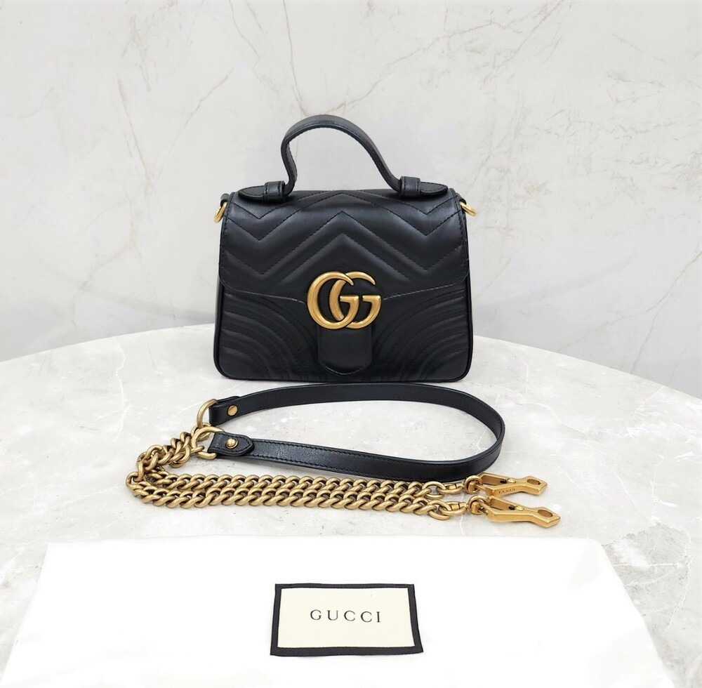 [럭스유] 구찌 GG 마몽 스몰 탑핸들 백 547260