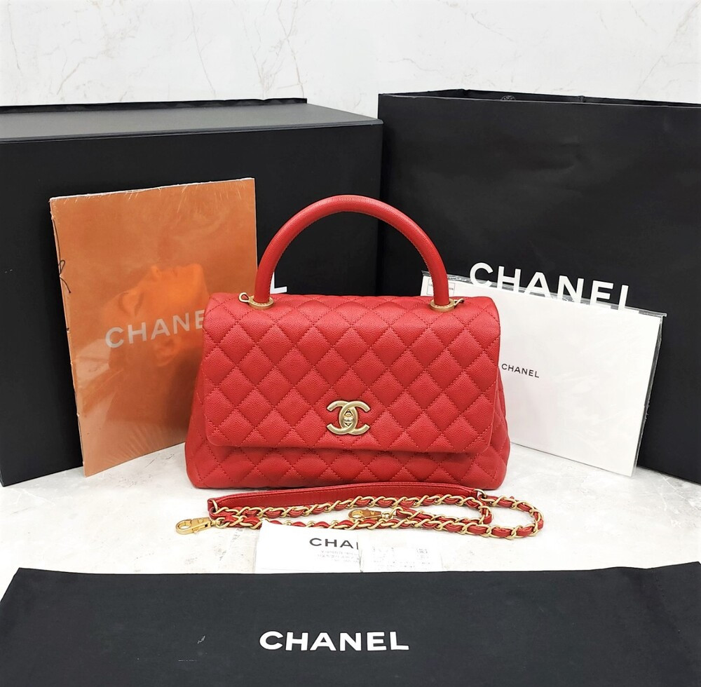 [럭스유] 샤넬 코코핸들 플랩백 미듐 25번대 A92991