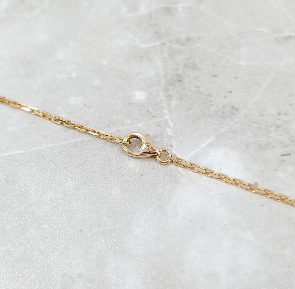 [럭스유] 까르띠에 다이아 세미 파베 러브 펜던트 목걸이 B7013900