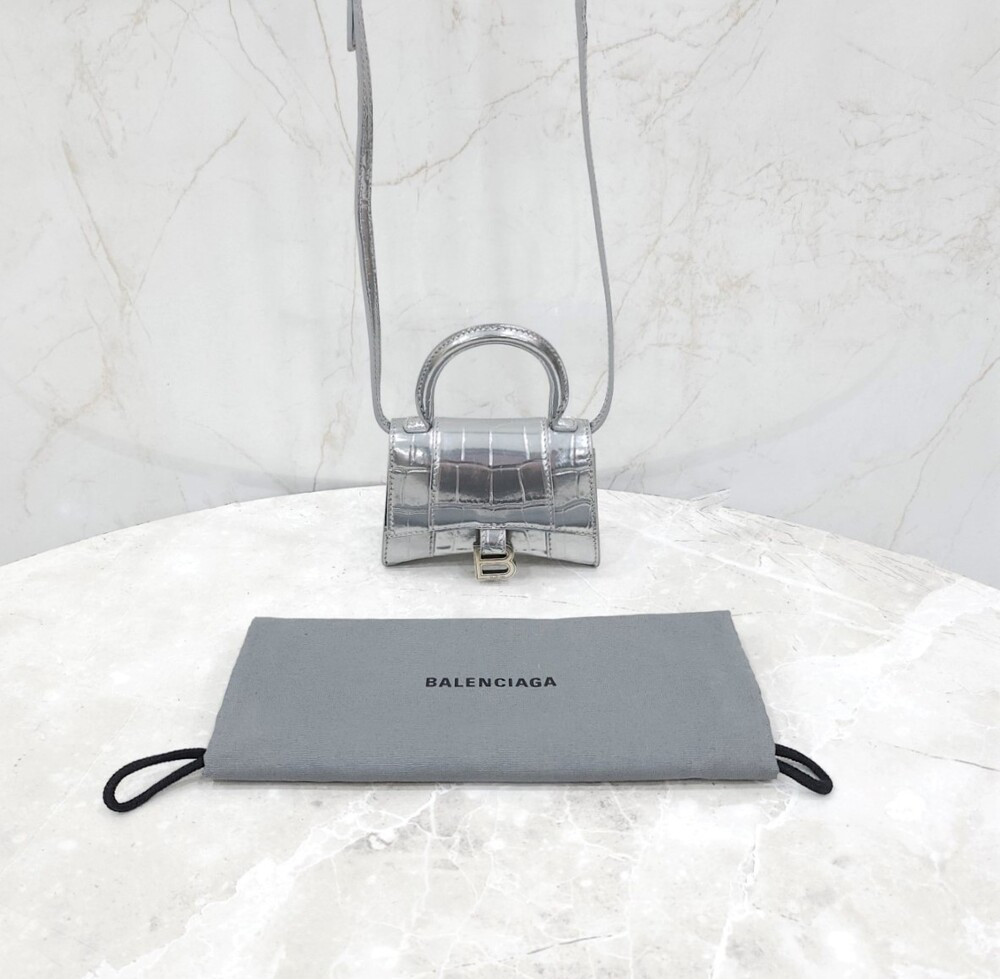 [럭스유] 발렌시아가 아워글래스 탑핸들 백 637372