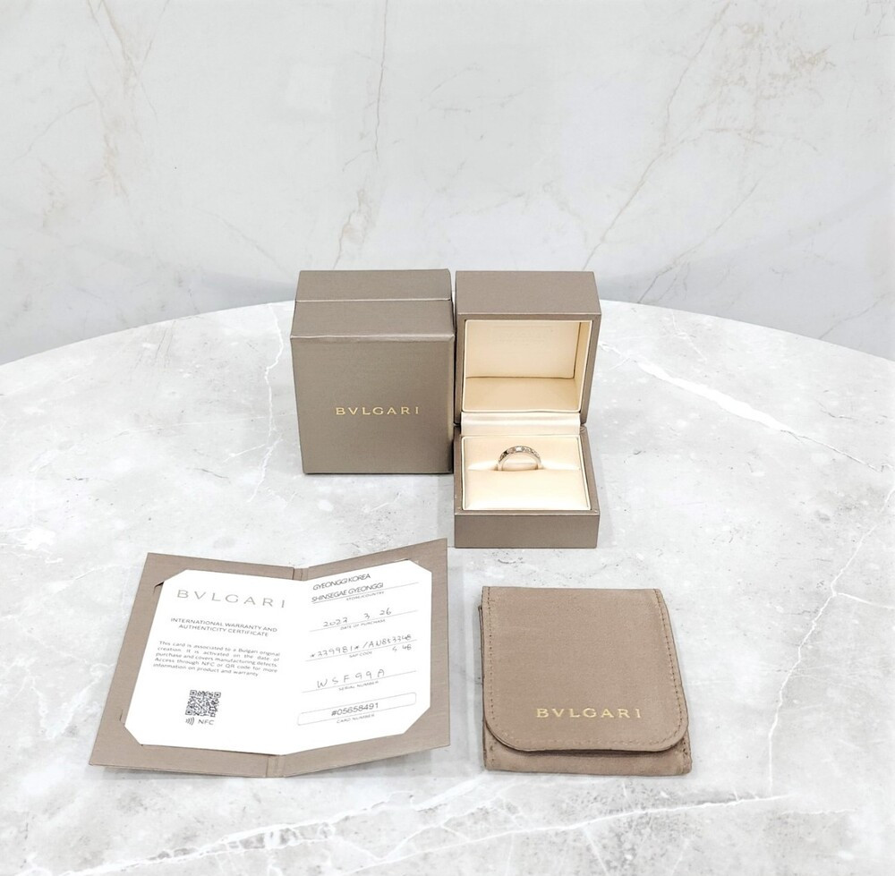 [럭스유] 불가리 비제로원 BB 링 화이트골드 다이아 1P 48호 339981