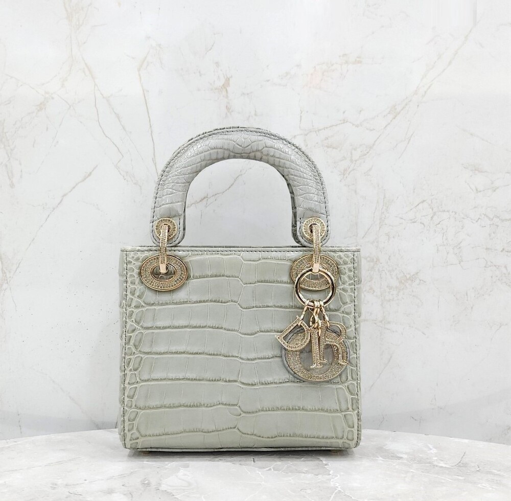 [럭스유] 디올 이그조틱 엘리게이터 레이디 디올 미니
