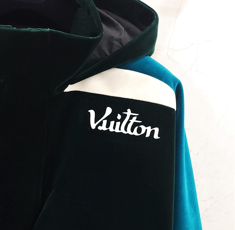 [럭스유] 48 / 루이비통 테크니컬 테이프 벨루어 윈드브레이커 자켓