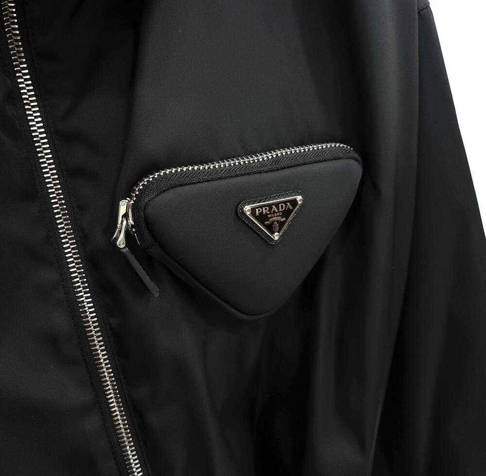 [럭스유] 40 / 프라다 파우치 리나일론 후드 블루종 자켓 291964