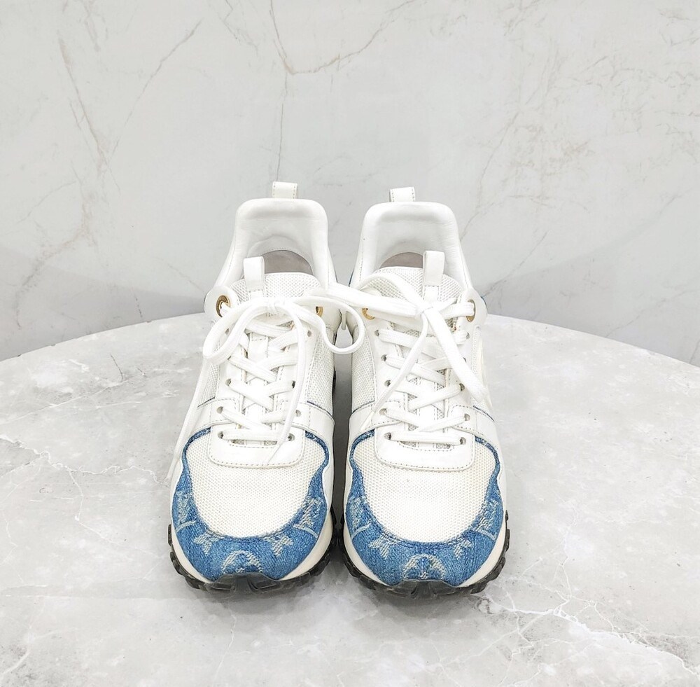 [럭스유] 36 / 루이비통 LV 데님 런어웨이 스니커즈