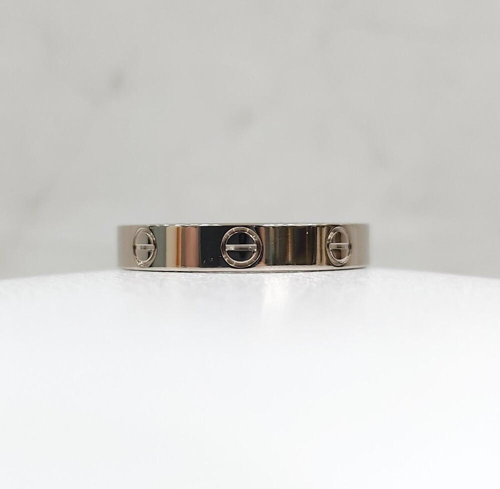 [럭스유] 까르띠에 화이트골드 러브밴드 링 스몰 60호