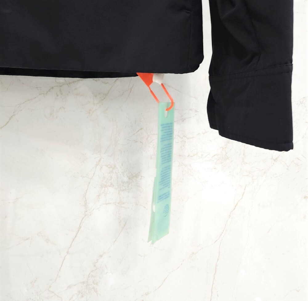 [럭스유] M / 오프화이트 블랙 디아그 셔츠 자켓