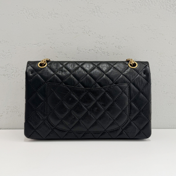 샤넬 2.55 빈티지 카프스킨 금장 라지 플랩 숄더백 19번대 A37587