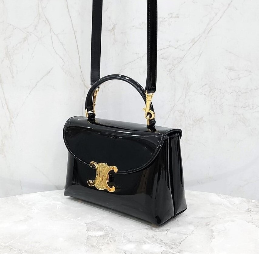 [럭스유] 셀린느 틴 나노 트리오페 에나멜 토트 숄더백 118113FYJ.38NO