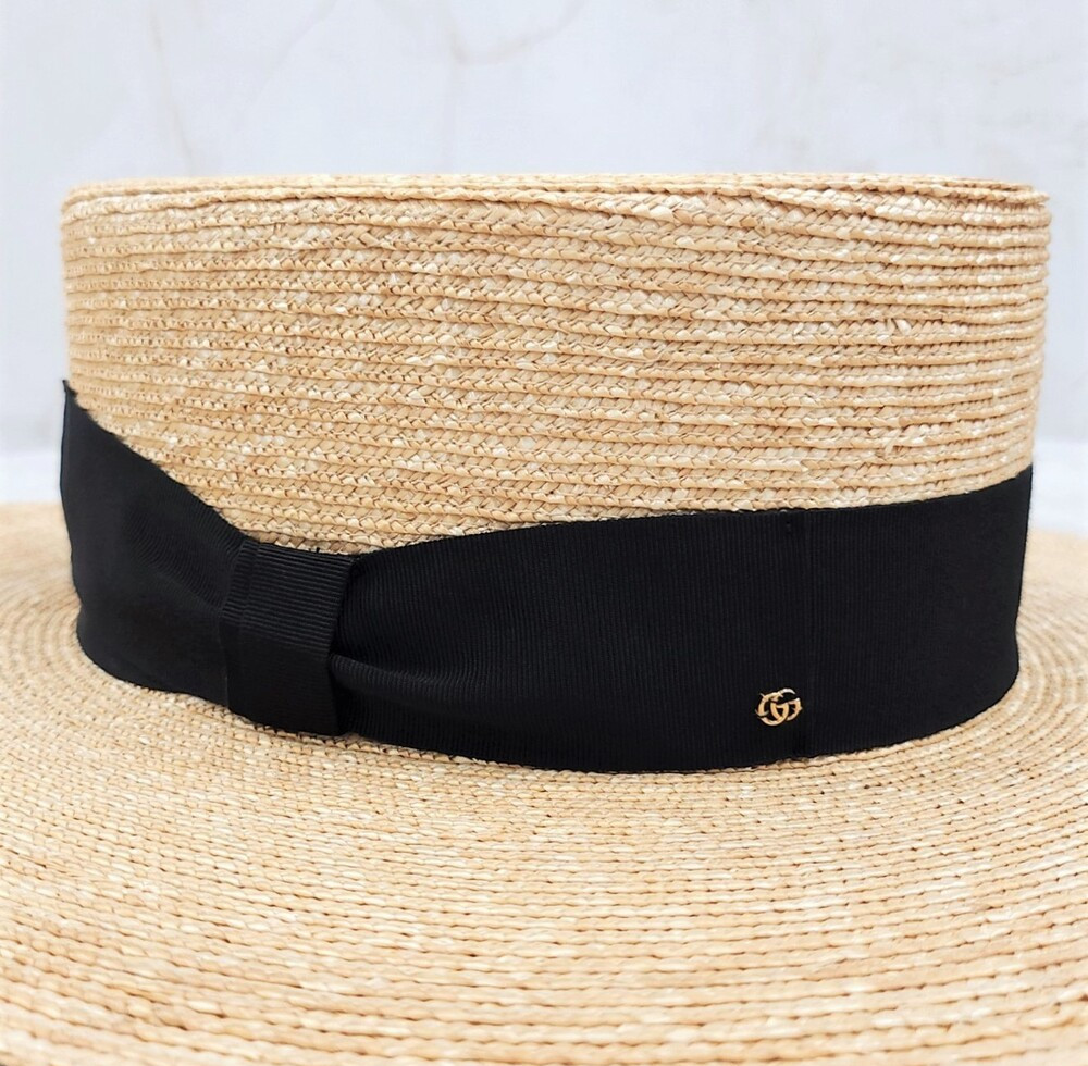 [럭스유] (새상품) 구찌 G 스트로우 보터 햇 베이지 696869