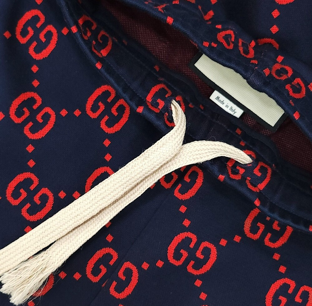 [럭스유] S / 구찌 GG 자카드 트랙 조거 팬츠 496920