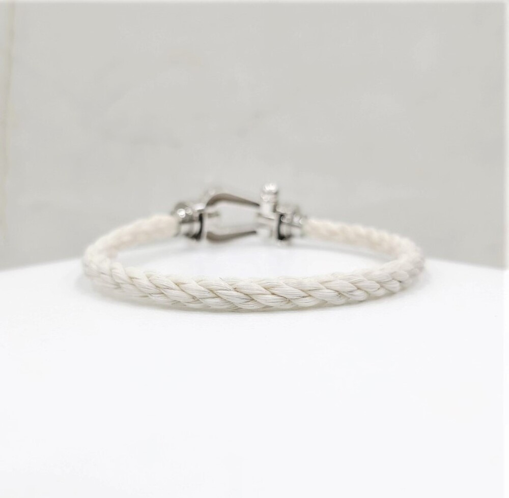 [럭스유] 프레드 포스텐 18K 화이트골드 팔찌 라지 15호