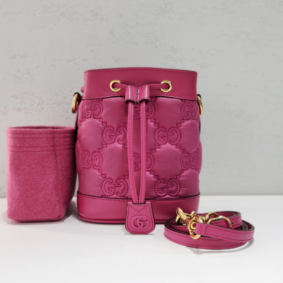 구찌 GG 마틀라세 레더 버킷백 728231