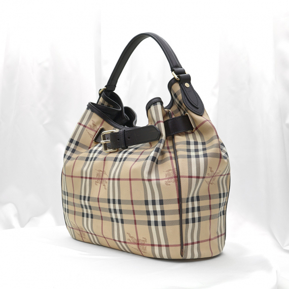 Burberry(버버리) 3805009 PVC 헤이마켓 체크 WALDEN 월든 호보 숄더백
