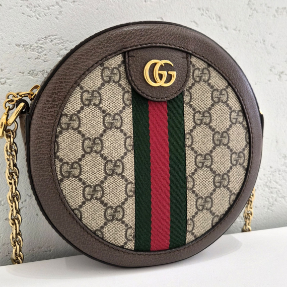 구찌 오피디아 GG 라운드 미니 숄더백 550618