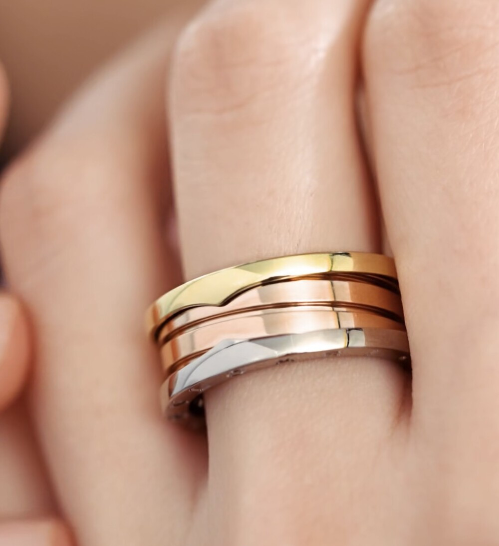 [럭스유] 불가리 비제로원 3밴드 링 46호