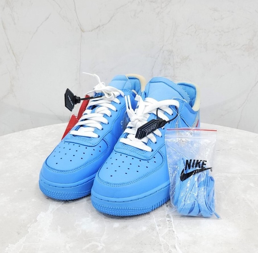 [럭스유] (새상품) US7 / 나이키 X 오프화이트 에어포스1 로우 MCA 유니버시티 블루