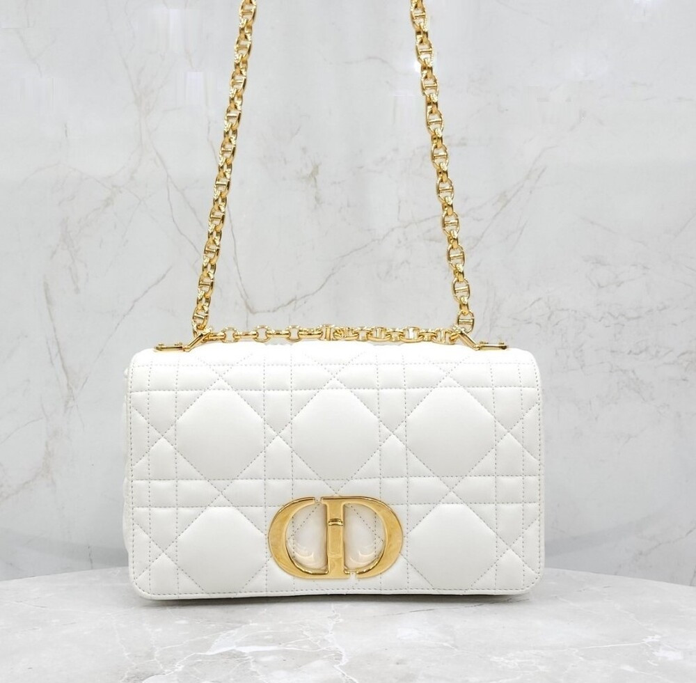 [럭스유] 디올 카로 미디움 체인 숄더백 매크로 까나쥬 라떼 M9242UGCO