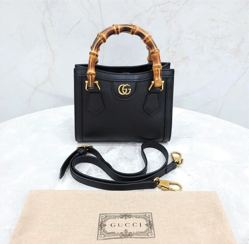 [럭스유] 구찌 다이애나 뱀부 미니 토트 숄더백 655661