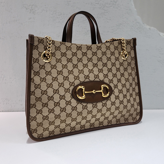 구찌 GG캔버스 홀스빗 1955 미디엄 토트&숄더백 621144