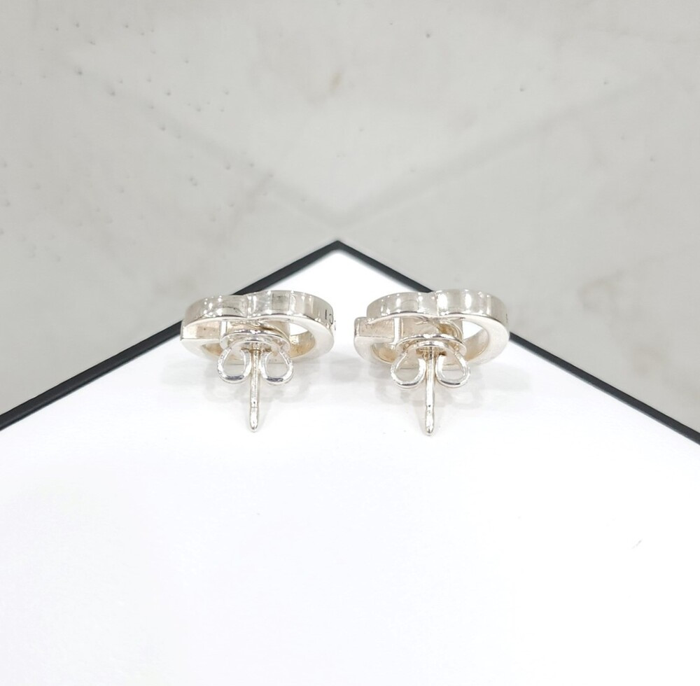 [럭스유] 구찌 GG 마몽 스터드 실버 귀걸이 814919