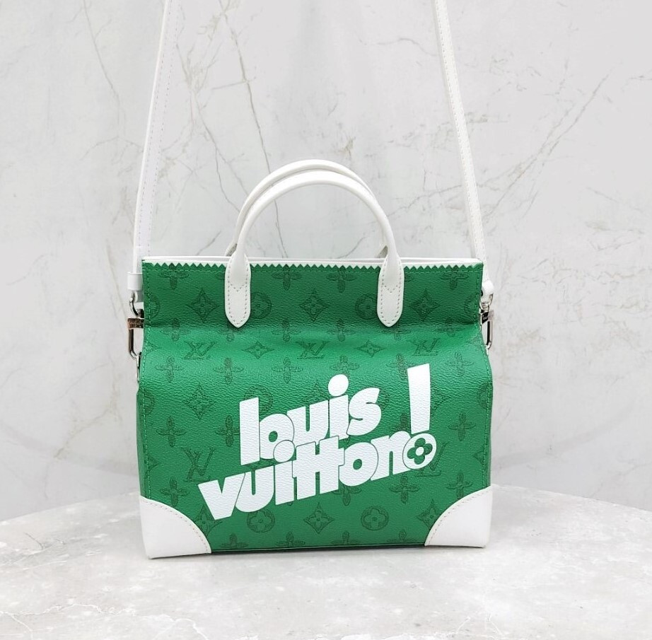 [럭스유] 루이비통 리터 백 그린 빈티지 모노그램 M80815