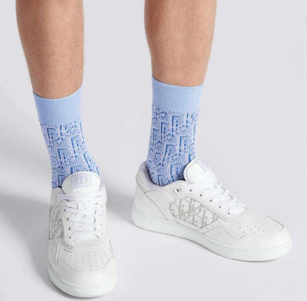 [럭스유] 44 / 디올 화이트 업타운 B27 로우탑 스니커즈 3SN272ZSB