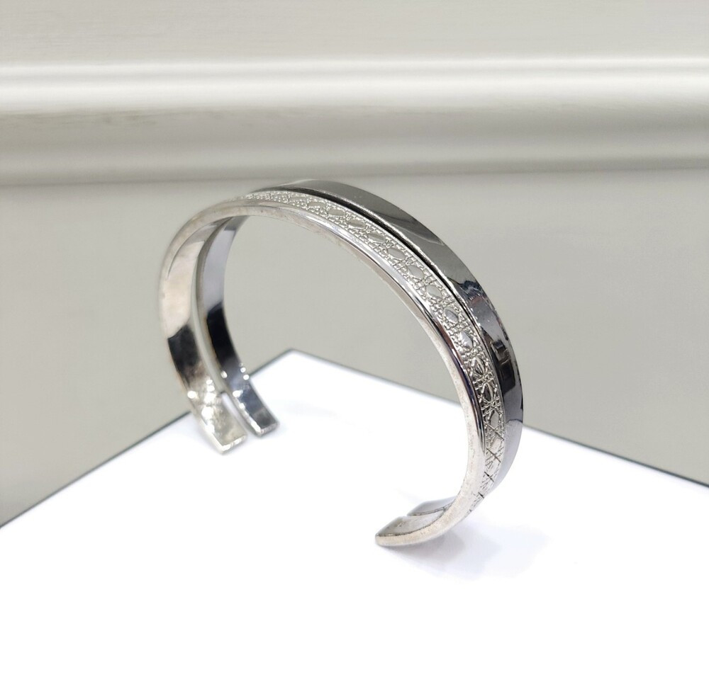 [럭스유] 디올 실버 까나쥬 뱅글팔찌 세트