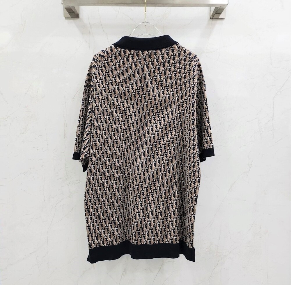 [럭스유] L / 디올 오블리크 자카드 폴로 셔츠