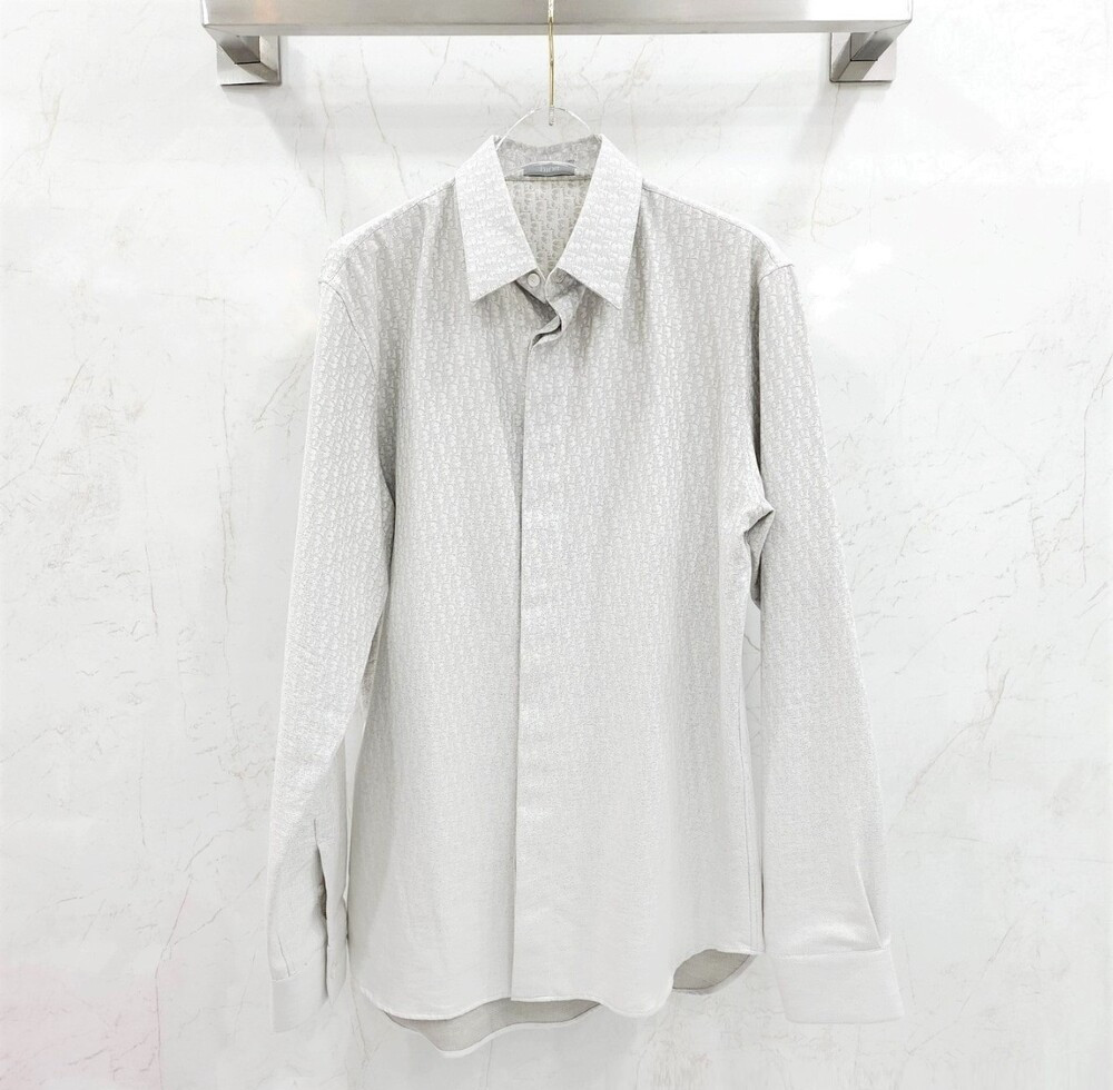 [럭스유] (새상품) 40 / 디올 그레이 오블리크 셔츠