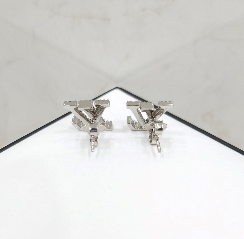 [럭스유] (새상품) 루이비통 LV 아이코닉 큐빅 귀걸이 M00608