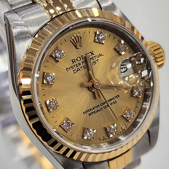 롤렉스 데이저스트 콤비 10P 샴페인골드 26MM 여성시계 전시상품급 69173