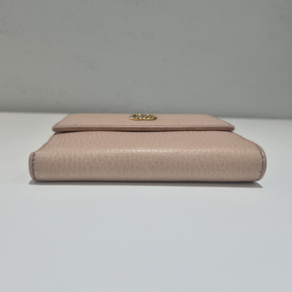 구찌 GG 마몬트 플랩 중지갑 핑크 456122