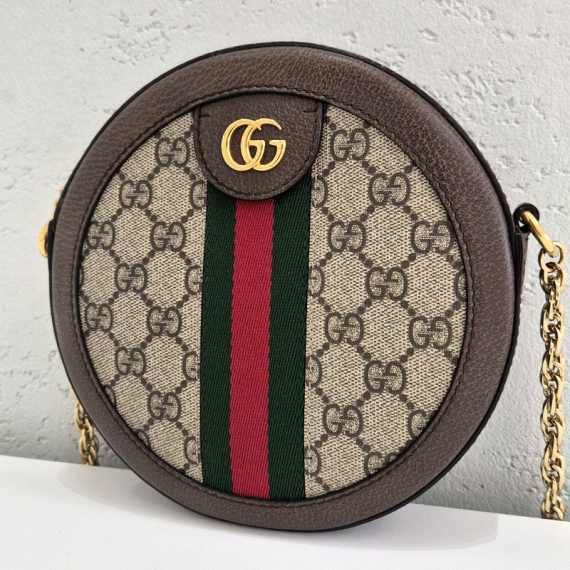 구찌 오피디아 GG 라운드 미니 숄더백 550618