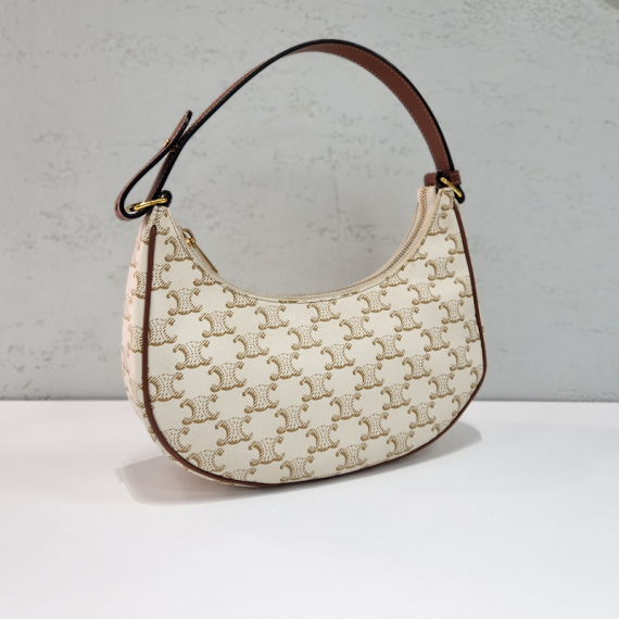 셀린느 트리오페 아바 호보 화이트 숄더백 193952BZJ