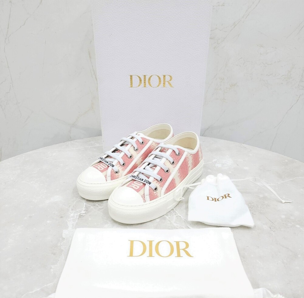 [럭스유] (새상품) 34 / 디올 핑크 워크앤디올 로우 스니커즈
