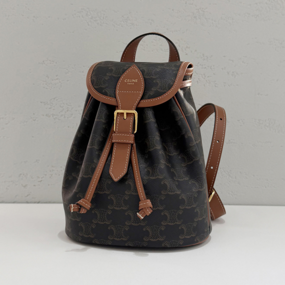 셀린느 트리옹프 캔버스 미니 풀코 백팩 전시상품급 197662CAS